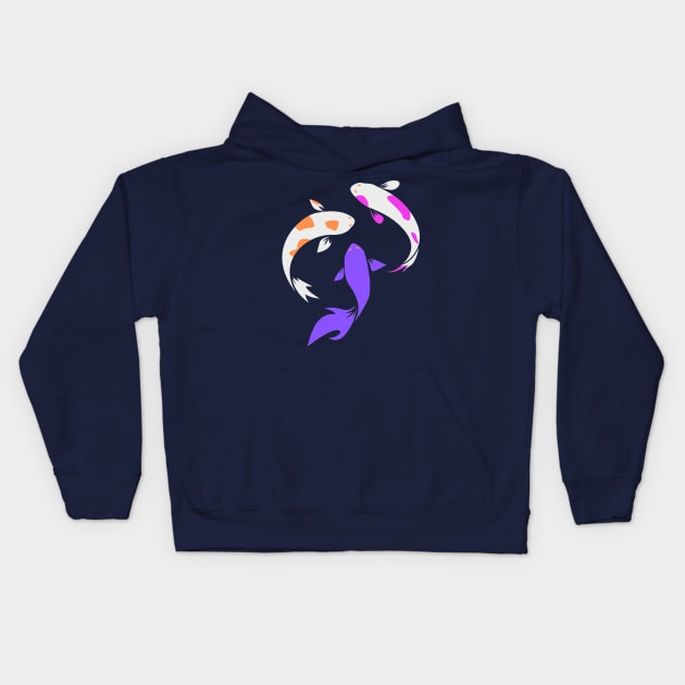 Koi Group Therapy fun gift Kids Hoodie by Oceana Studios